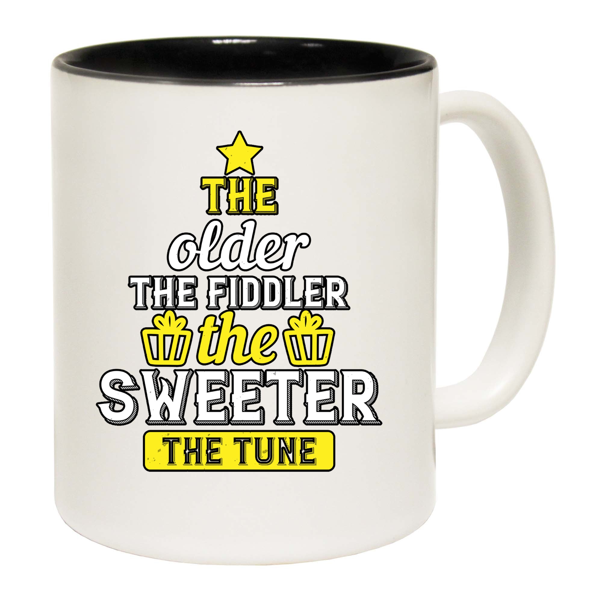 The Older The Fiddler The Sweeter The Tune - Funny Coffee Mug