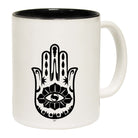 Festival Palm Hand Flower Eye White - Funny Coffee Mug Cup