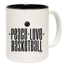 Peace Love Basketball - Funny Coffee Mug