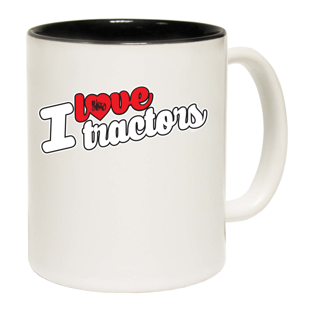 Love Tractors Stencil - Funny Coffee Mug