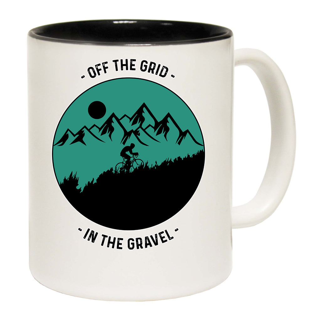 Off The Grid Into The Gravel Cycling Mountain Bike - Funny Coffee Mug