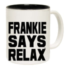 Frankie Says Relax Solid White - Funny Coffee Mug Cup