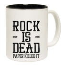 Rock Is Dead Paper Killed It - Funny Coffee Mug