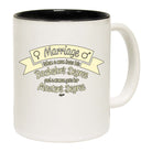 Marriage When A Man Loses His Bachelors Degree - Funny Coffee Mug