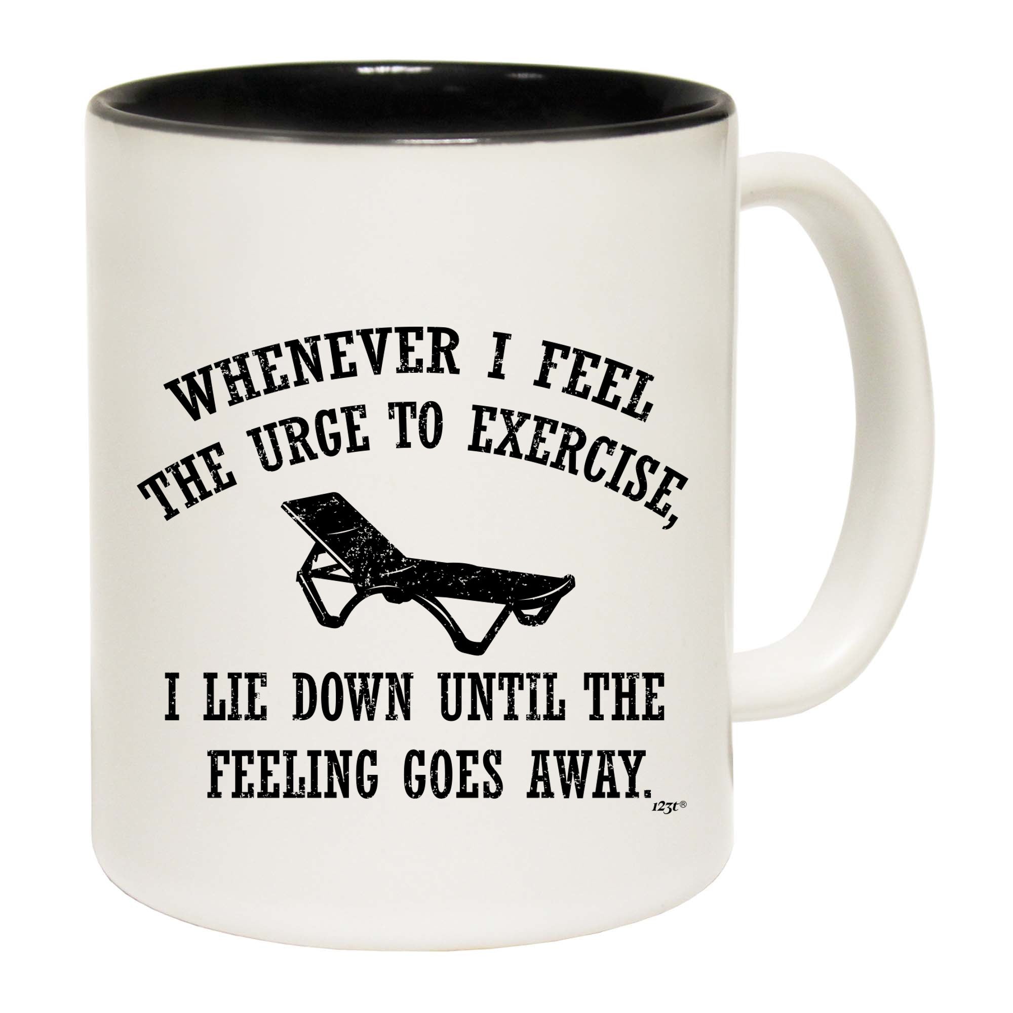 Whenever Feel The Urge To Exercise - Funny Coffee Mug