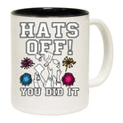 Hats Off You Did It Graduation University College - Funny Coffee Mug