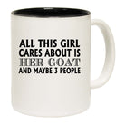 All This Girl Cares About Is Her Goat - Funny Coffee Mug