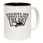 Skydive Excuse Me While Kiss The Sky - Funny Coffee Mug