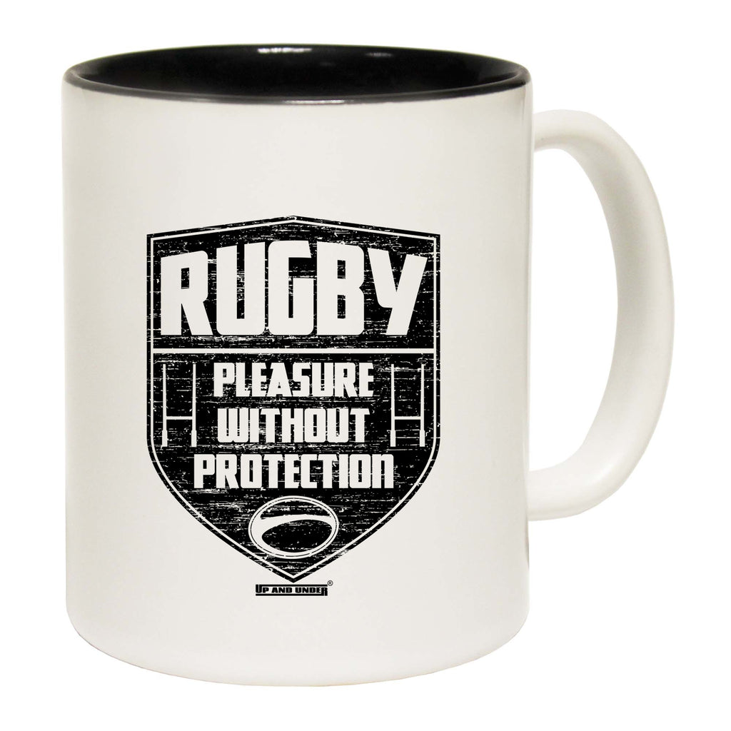 Uau Rugby Pleasure Without Protection - Funny Coffee Mug