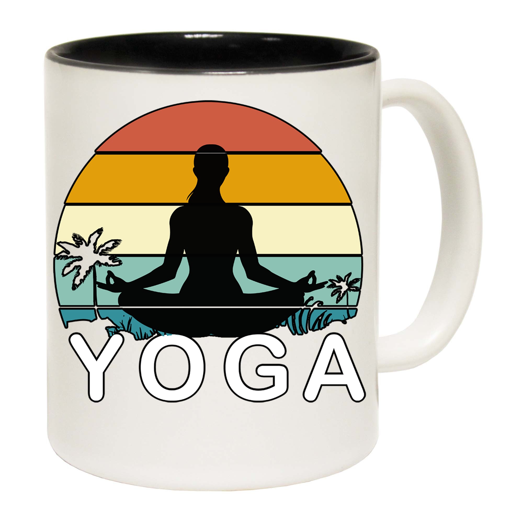 Yoga Sunset - Funny Coffee Mug