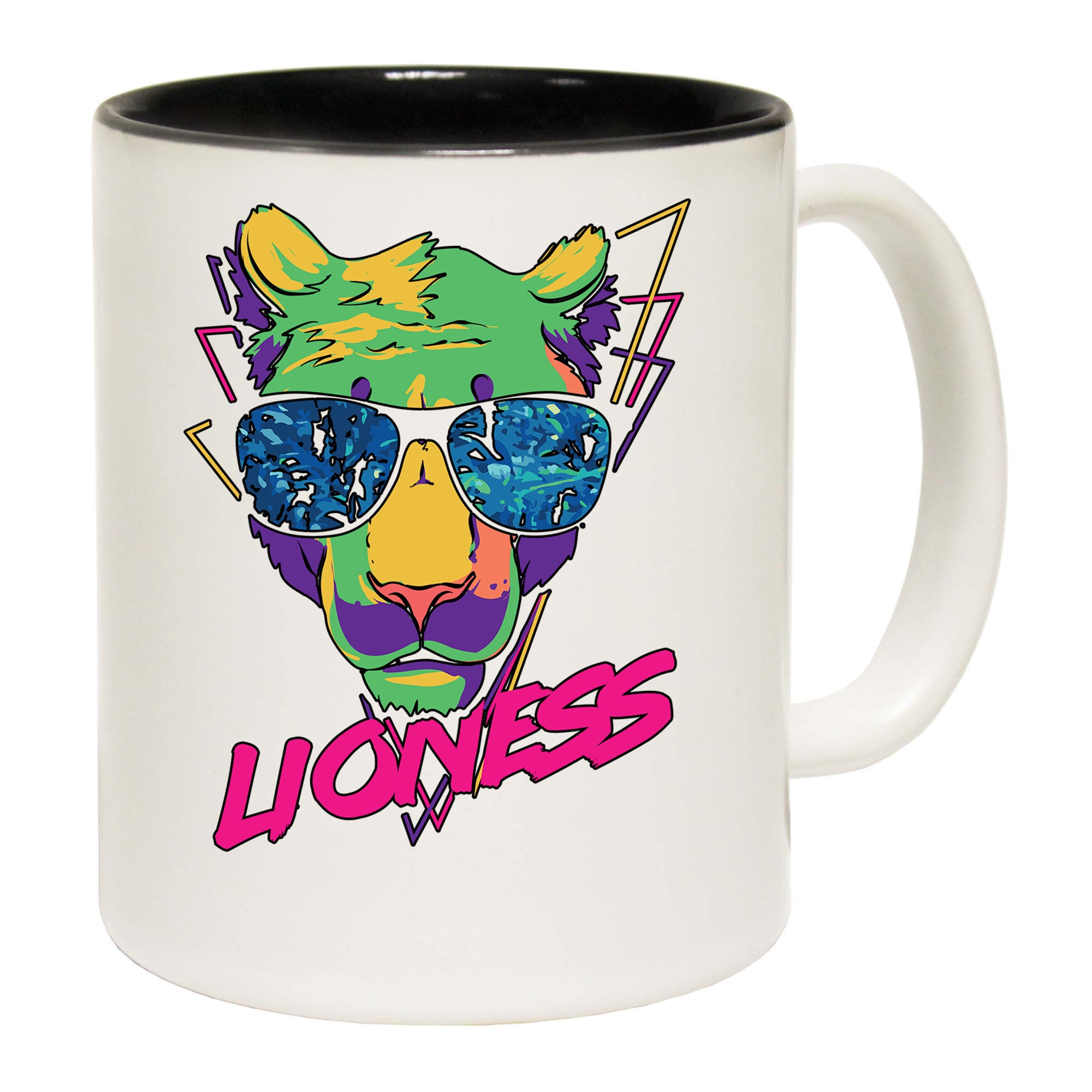 Lioness Retro Lion - Funny Coffee Mug