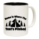 Camping Home Is Where The Tents Pitched - Funny Coffee Mug Cup
