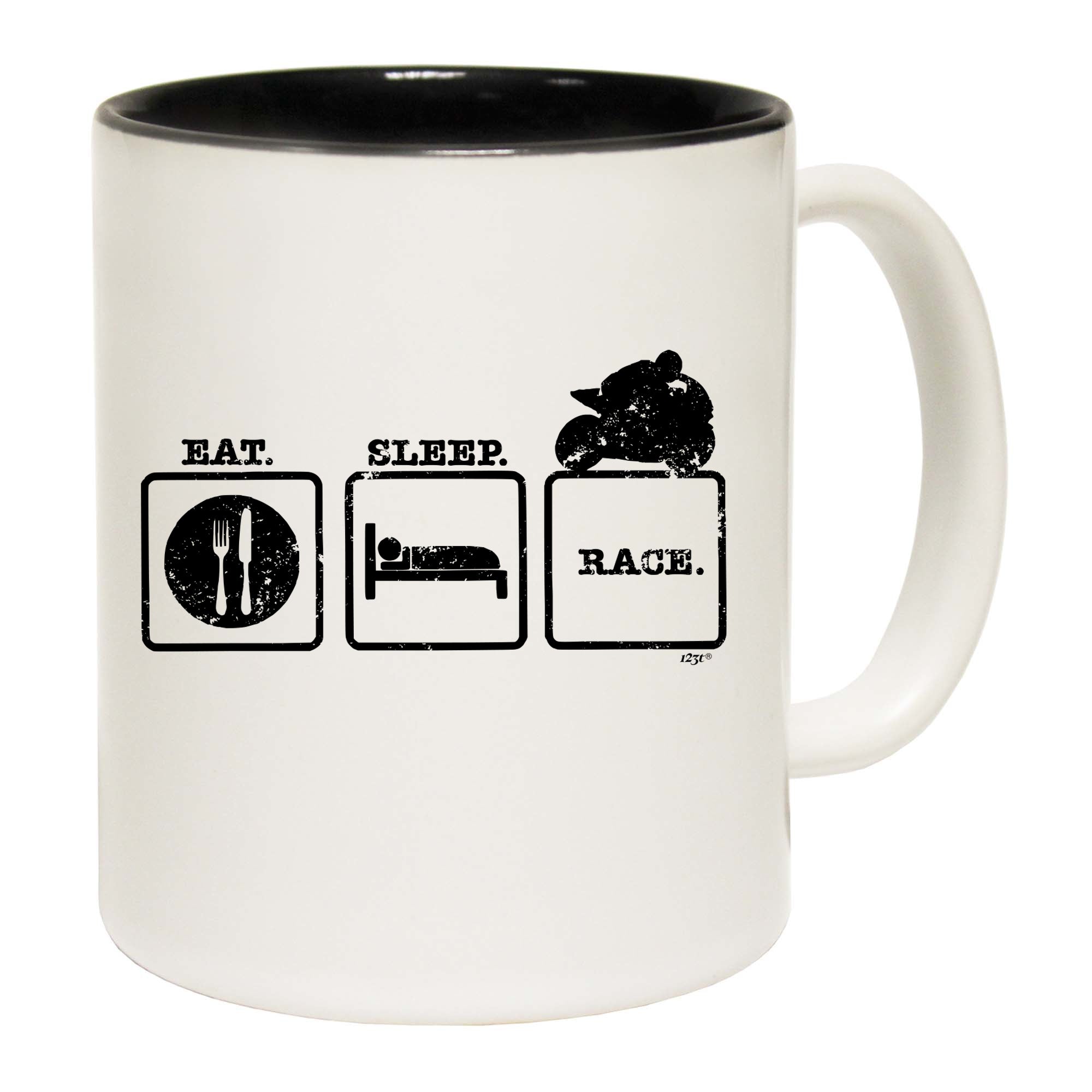 Eat Sleep Race Superbike Motorbike - Funny Coffee Mug Cup