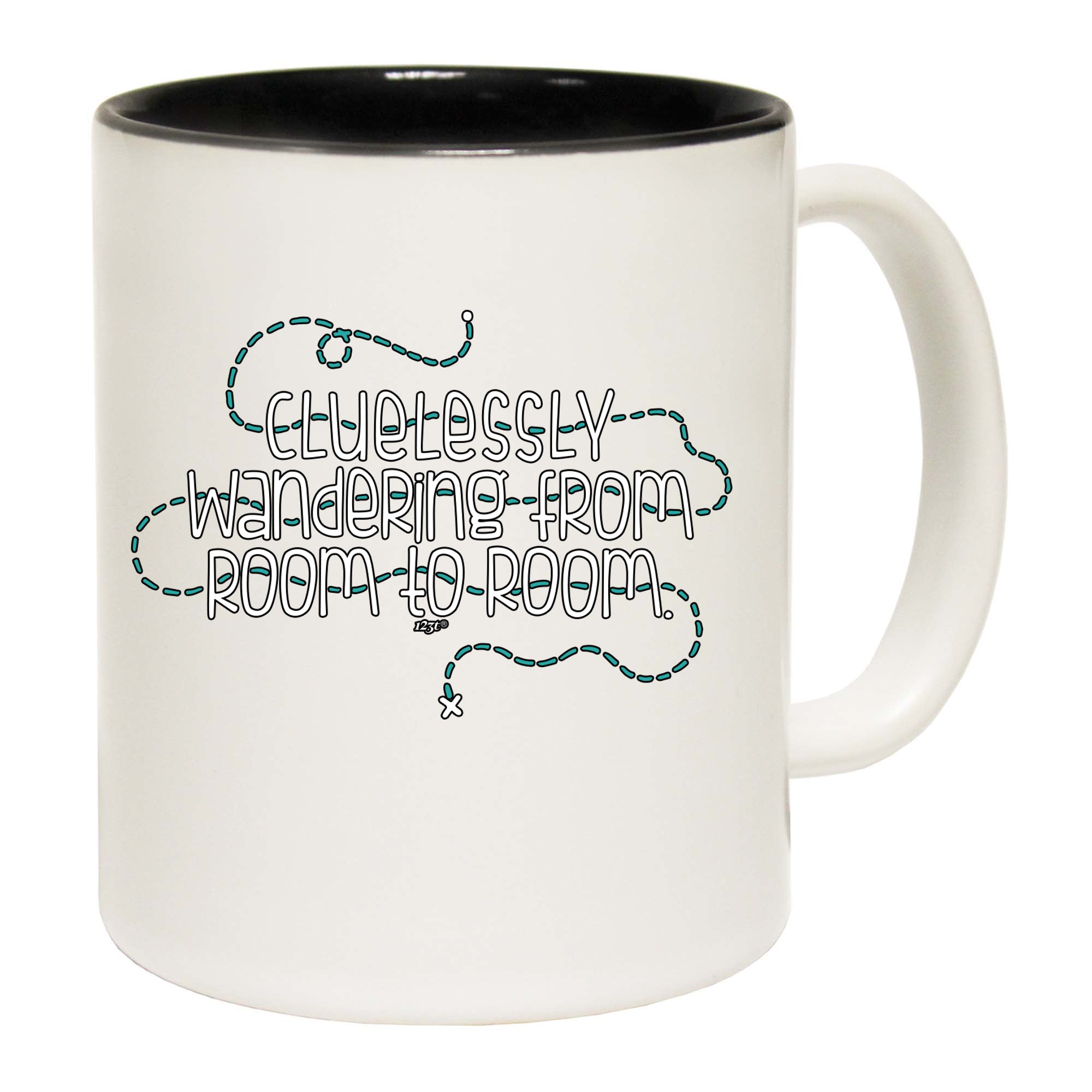 Clulessly Wandering From Room To Room - Funny Coffee Mug Cup