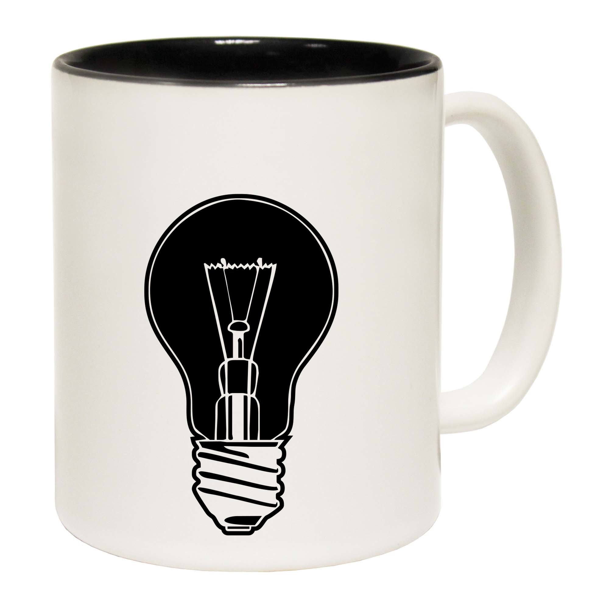 Light Bulb White - Funny Coffee Mug