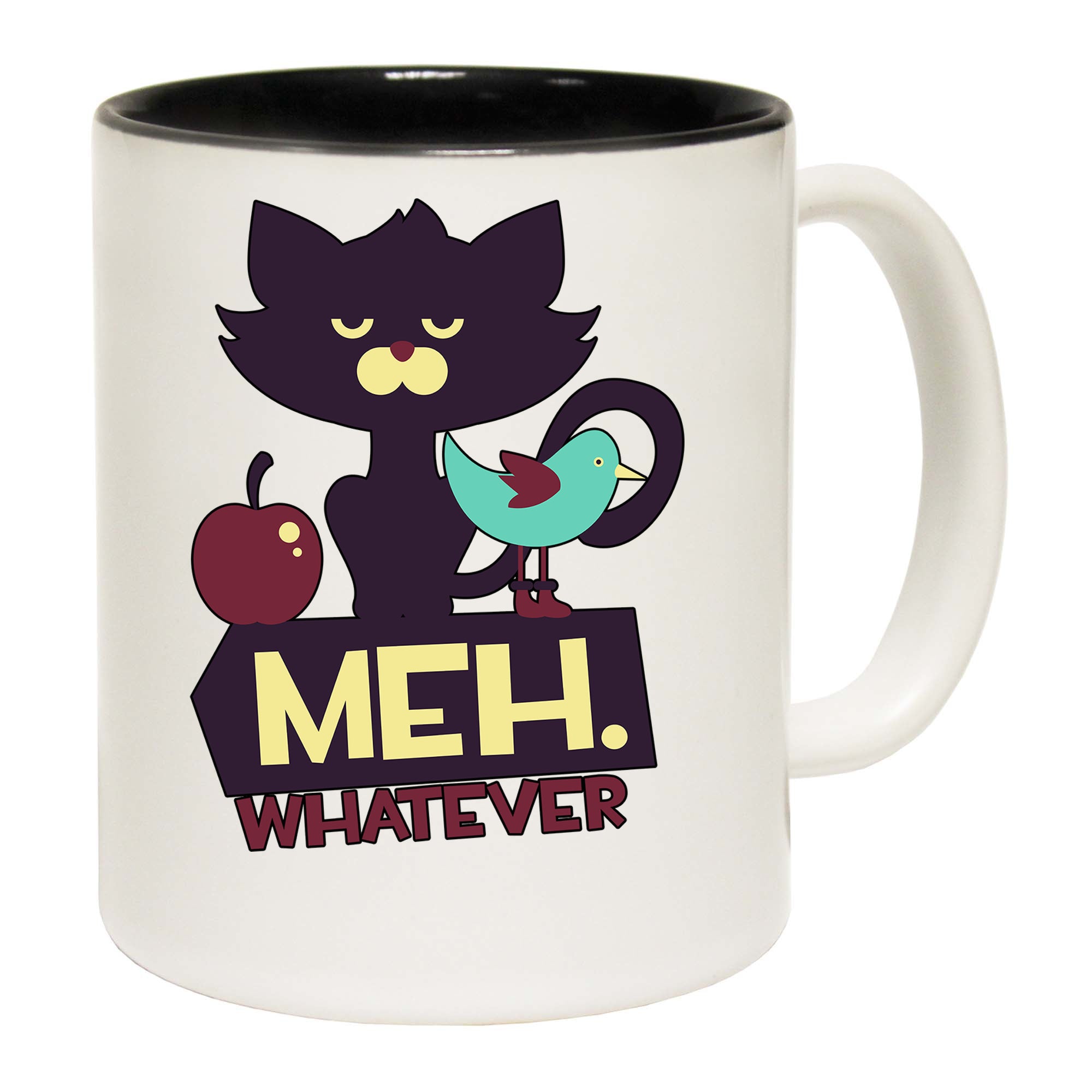 Meh Whatever Cat - Funny Coffee Mug