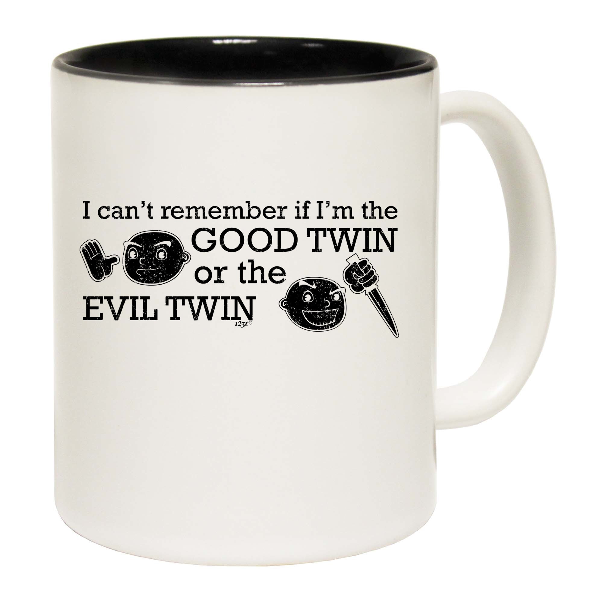 Good Twin Or The Evil Twin - Funny Coffee Mug Cup