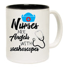 Nurses Are Angles With Stethoscopes - Funny Coffee Mug