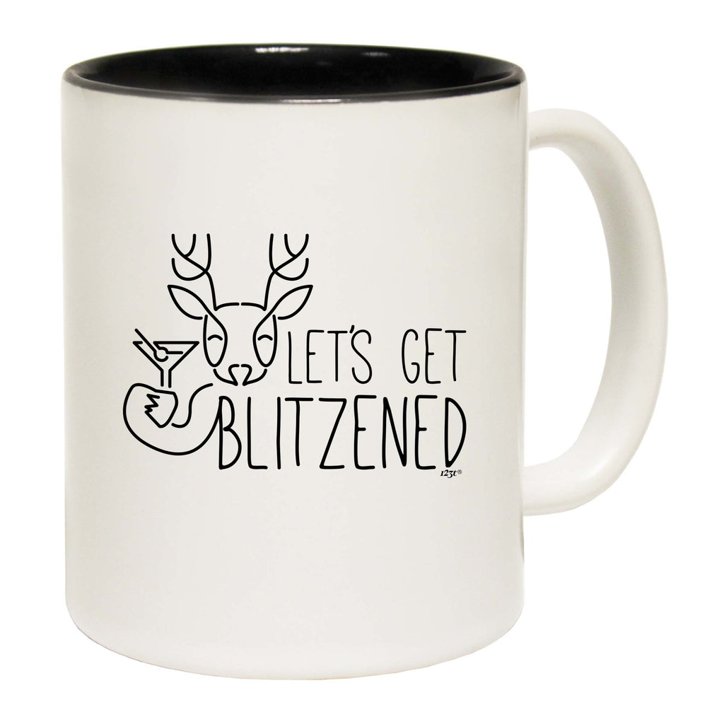Lets Get Blitzened Christmas - Funny Coffee Mug