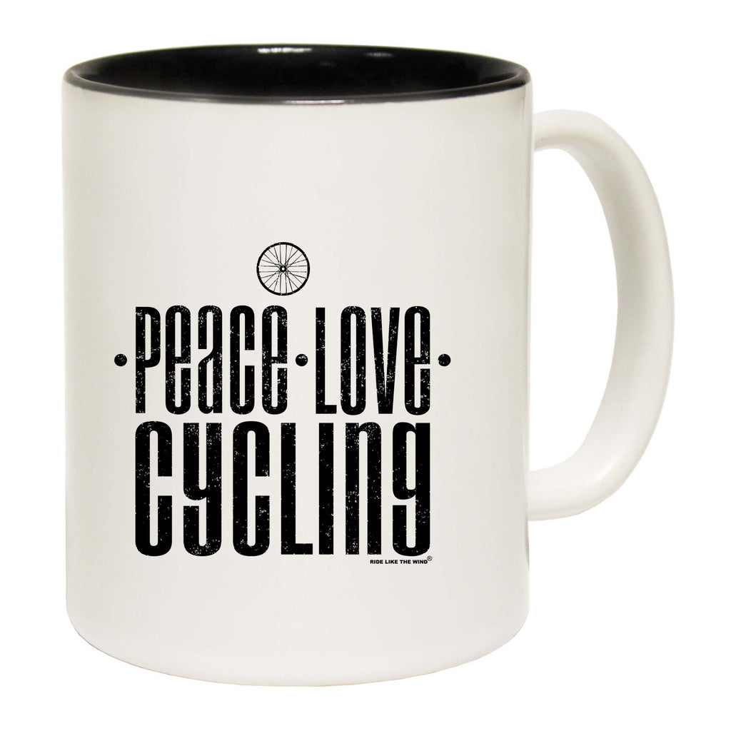 Rltw Peace Love Cycling - Funny Coffee Mug
