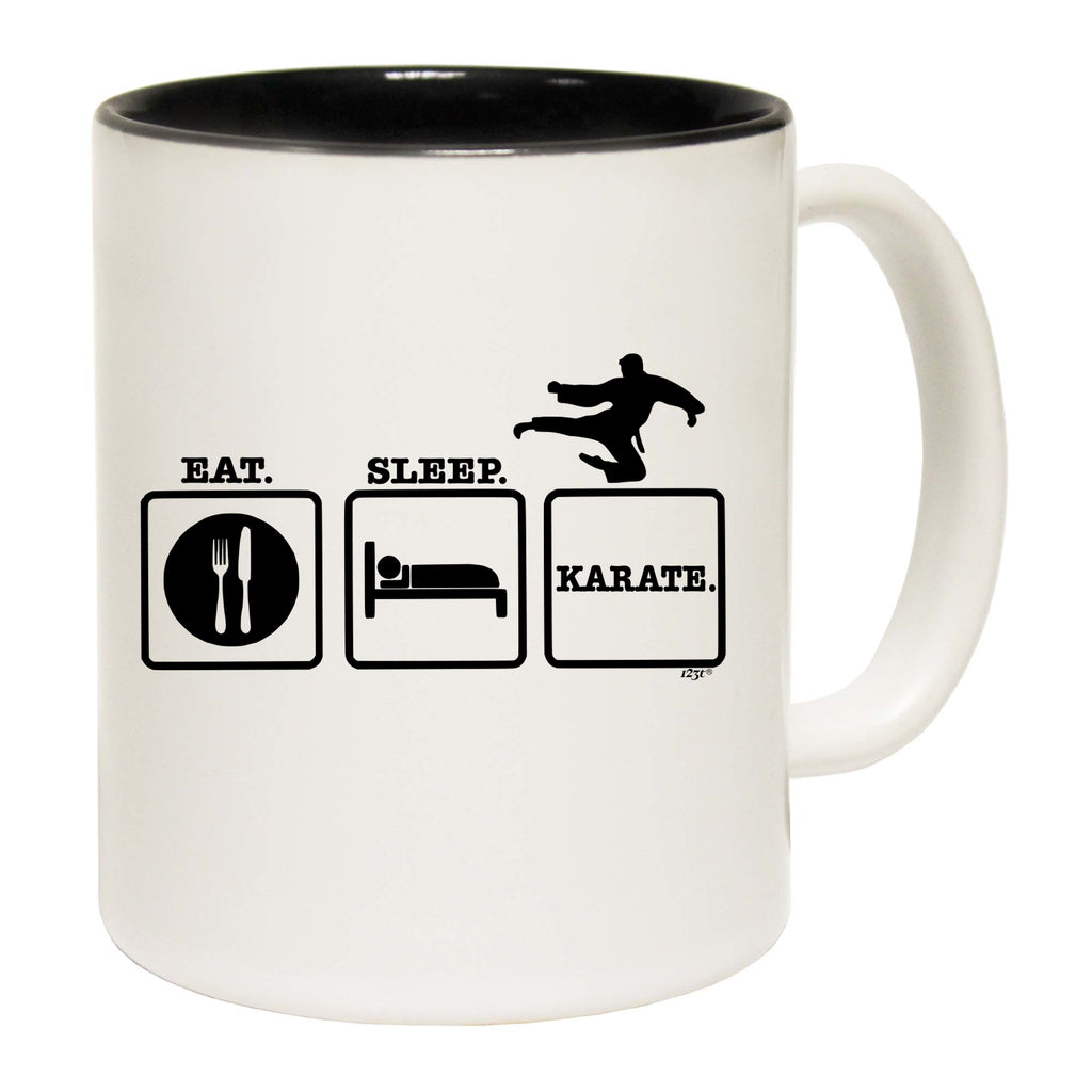 Eat Sleep Karate - Funny Coffee Mug Cup