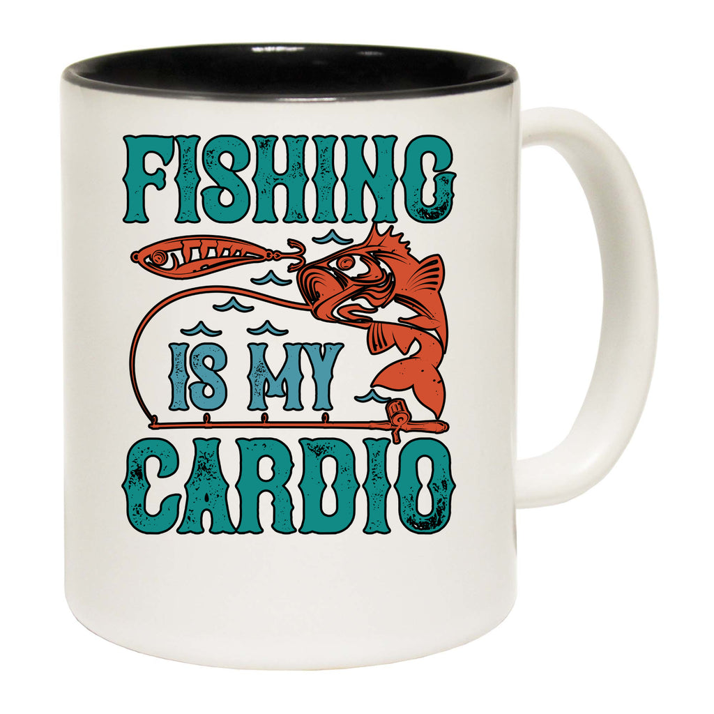 Fishing Is My Cardio - Funny Coffee Mug