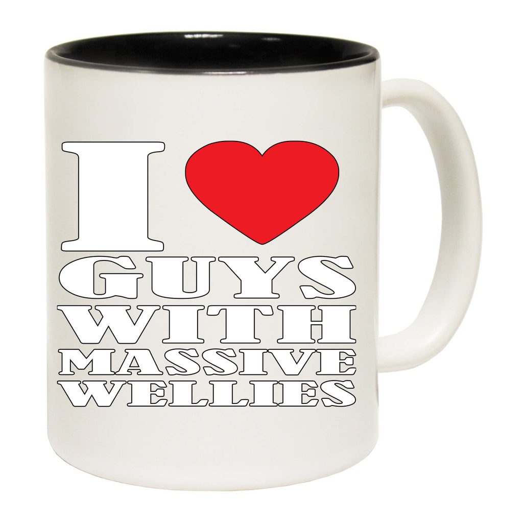 Love Heart Guys With Massive Wellies - Funny Coffee Mug