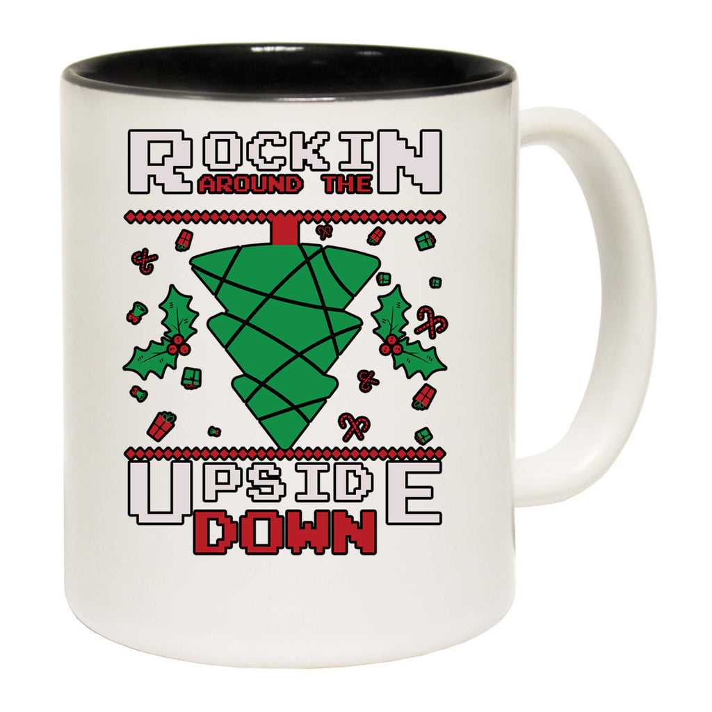 Rockin Around The Christmas Tree Upside Down Australia - Funny Coffee Mug