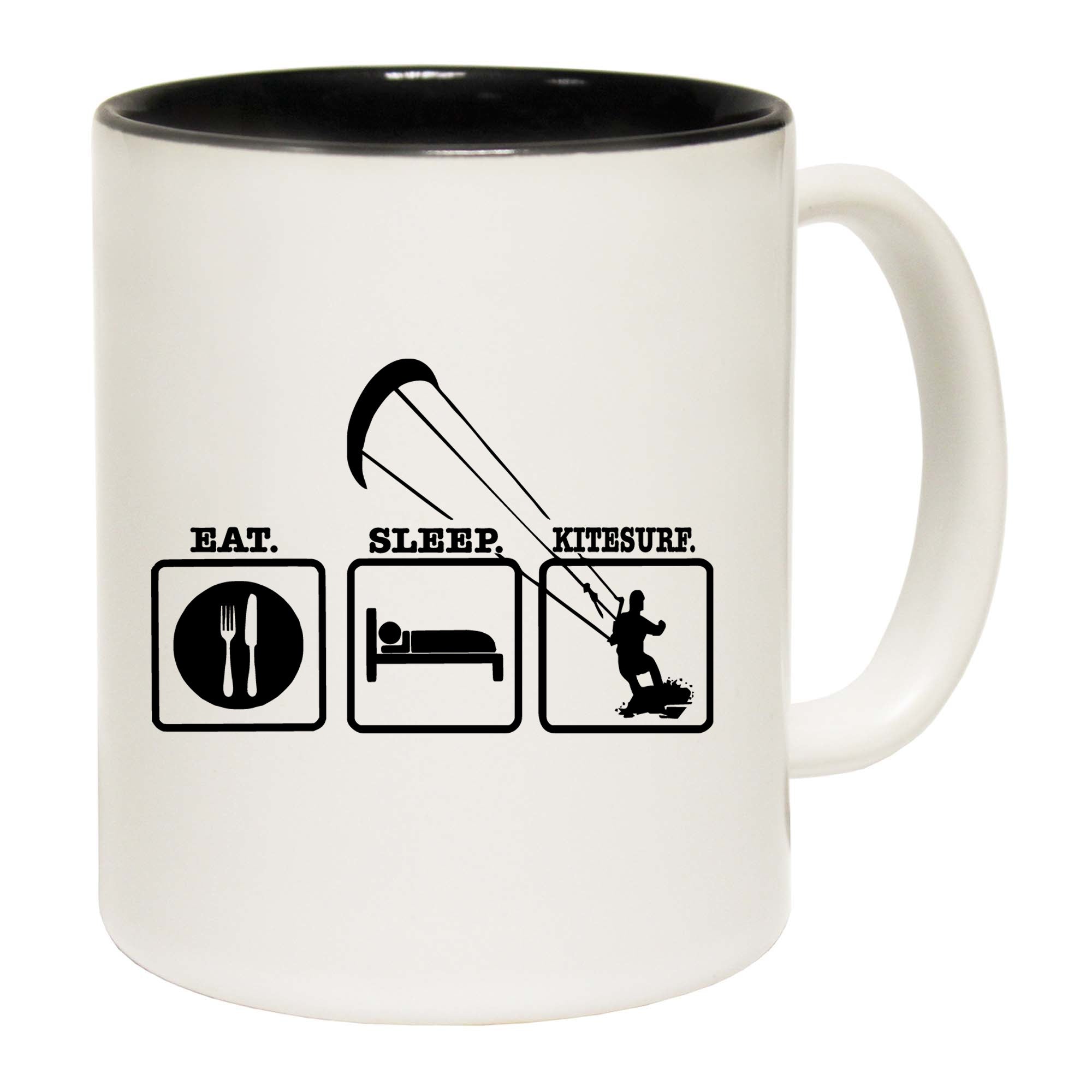 Eat Sleep Kitesurf - Funny Coffee Mug