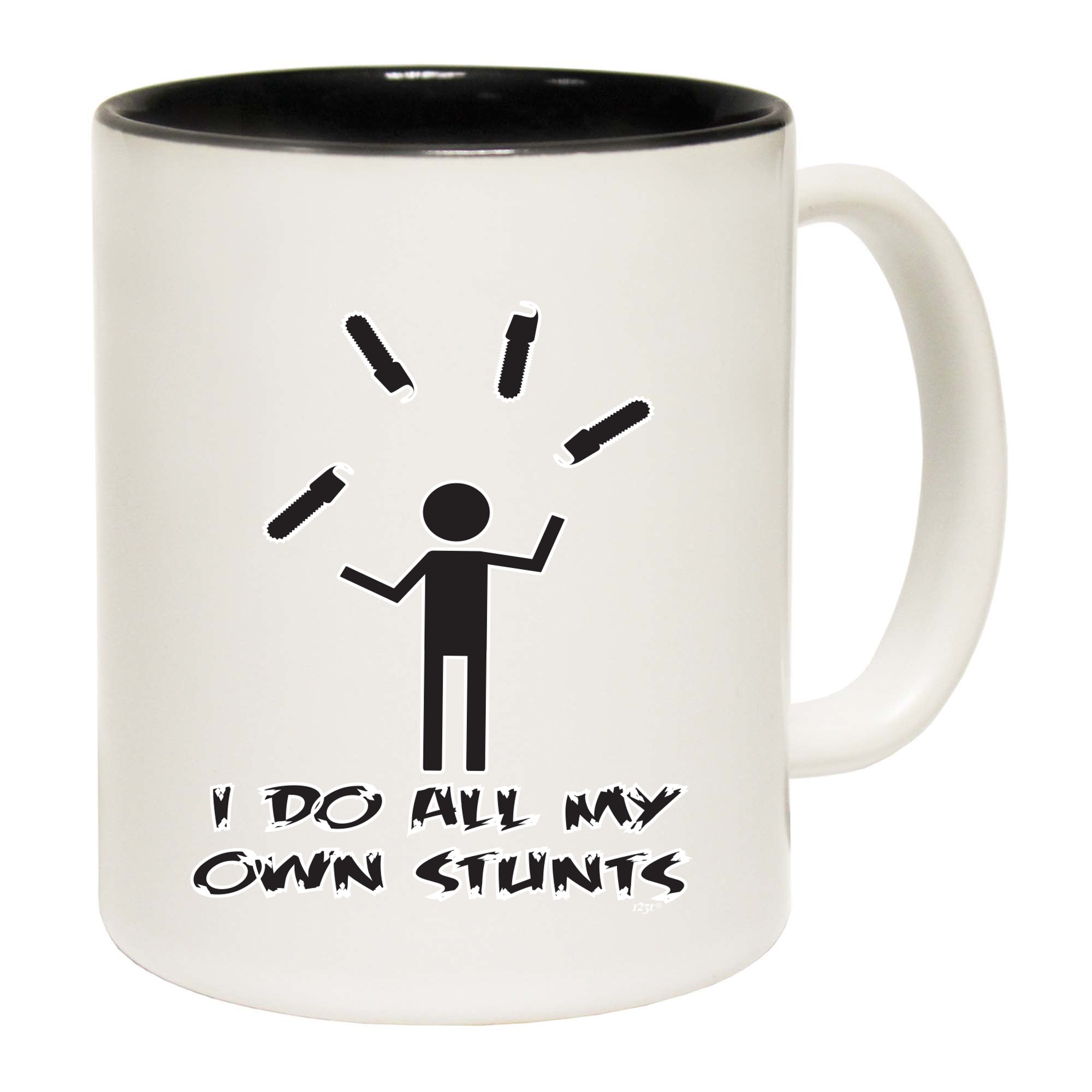 Chainsaw Do All My Own Stunts - Funny Coffee Mug Cup