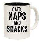 Cats Naps And Snacks - Funny Coffee Mug