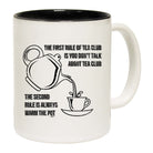 The First Rule Of Tea Club - Funny Coffee Mug