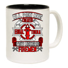 V2 Firemen All Men Are Created Equal Then A Few Become Firemen - Funny Coffee Mug