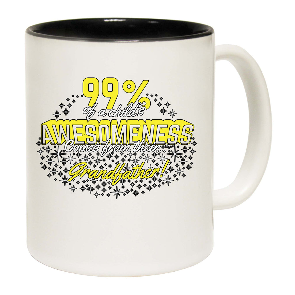 Grandfather 99 Percent Of Awesomeness Comes From - Funny Coffee Mug Cup