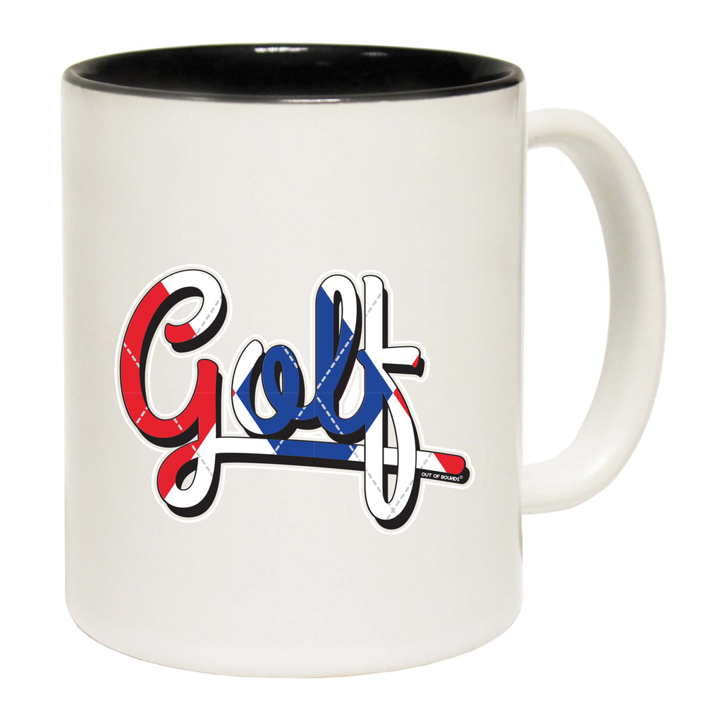 Oob Red White Blue Golf - Funny Coffee Mug