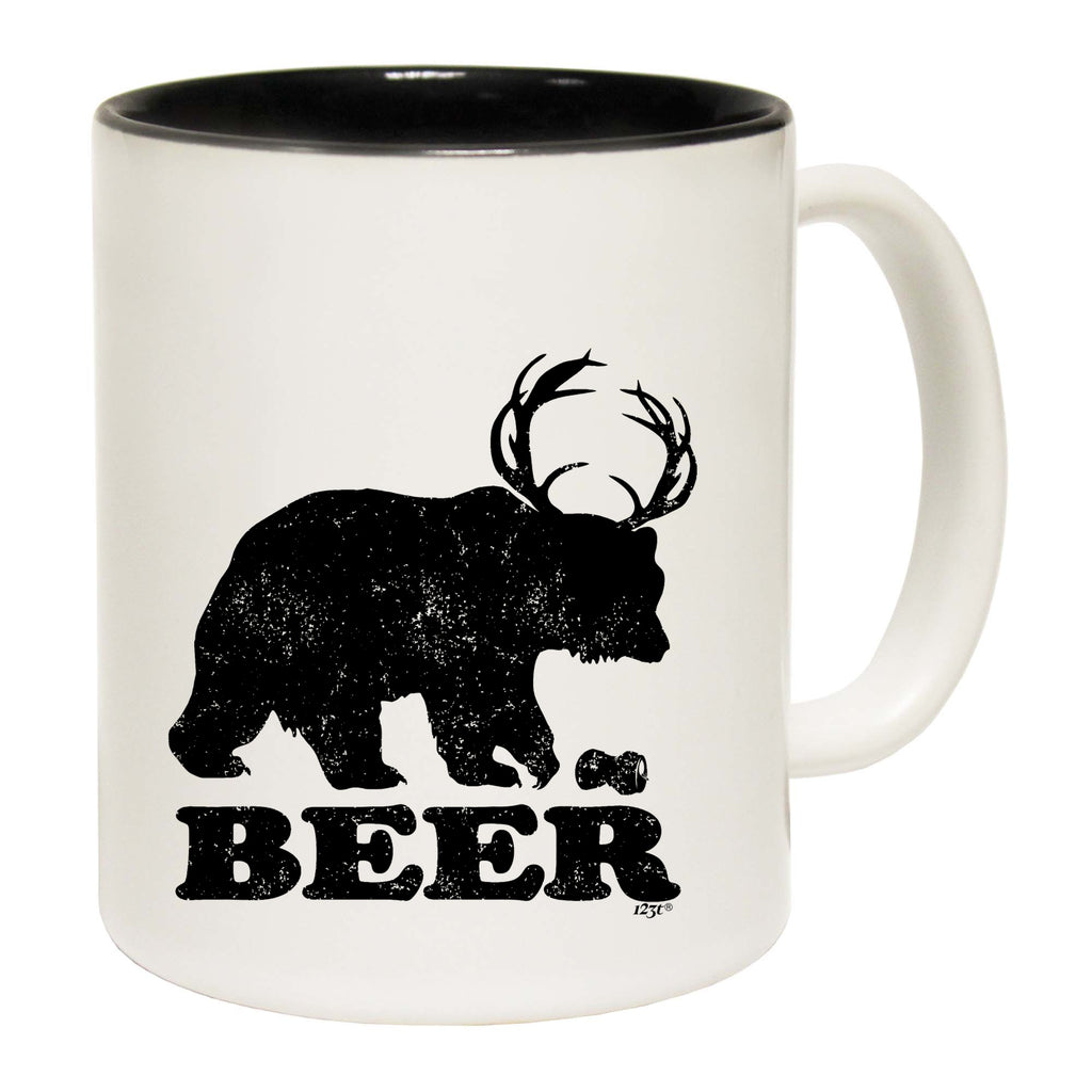Beer Bear Deer - Funny Coffee Mug Cup