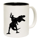 Cowboy Riding T Rex Dinosaur - Funny Coffee Mug Cup