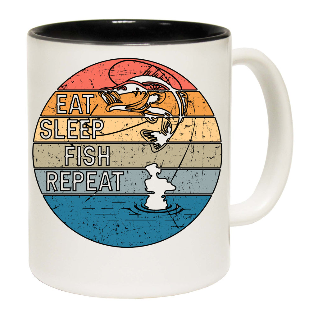 Eat Sleep Fish Repeat Fishing Angling - Funny Coffee Mug