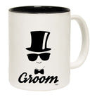 Groom Glasses Top Hat Married - Funny Coffee Mug Cup