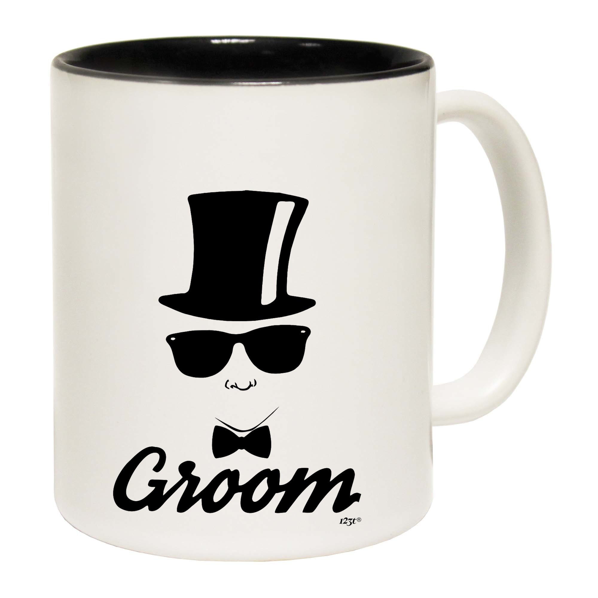 Groom Glasses Top Hat Married - Funny Coffee Mug Cup