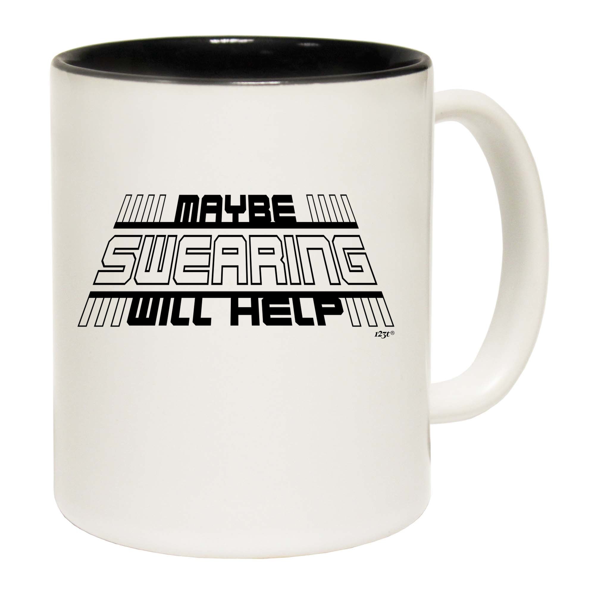 Maybe Swearing Will Help - Funny Coffee Mug