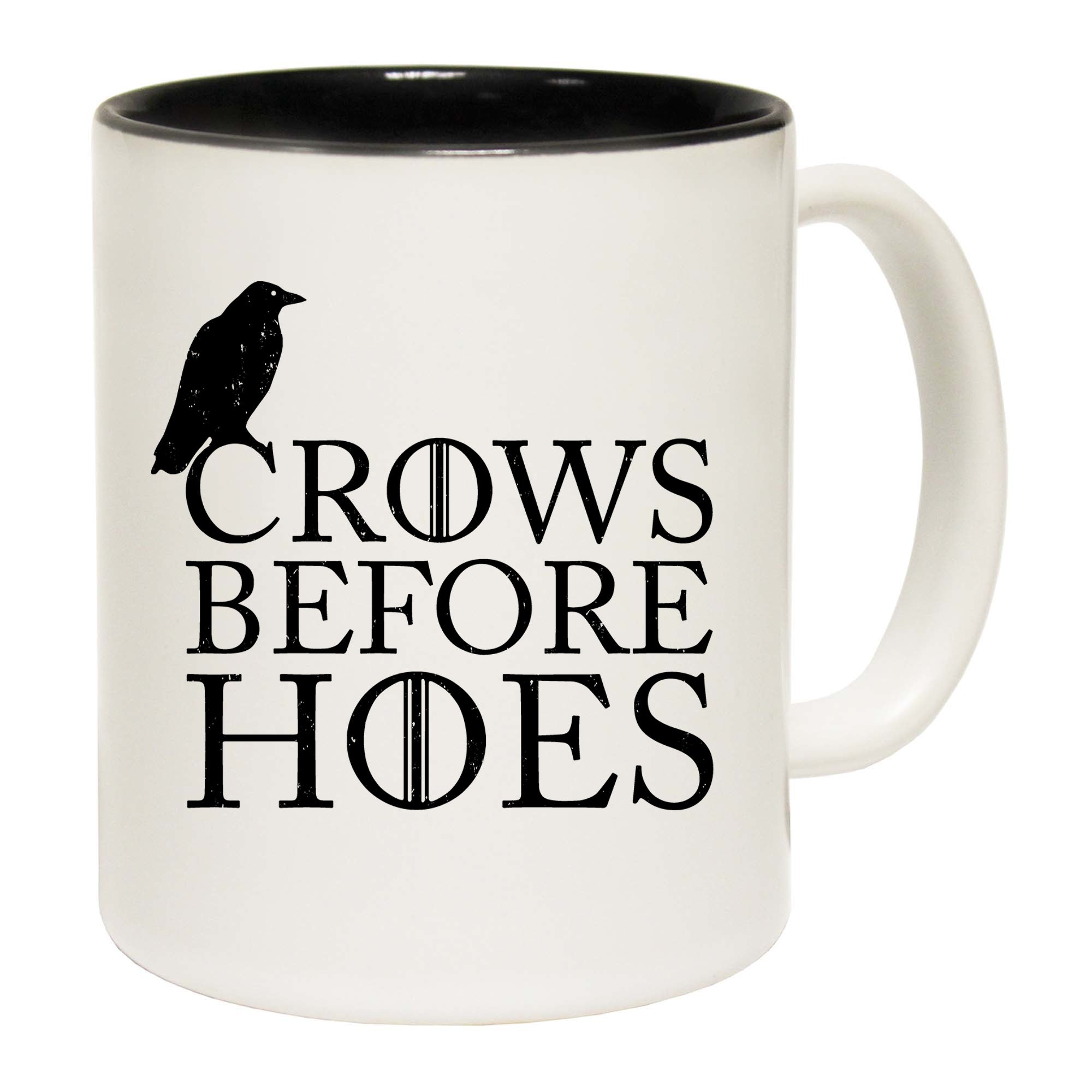 Crows Before Hoes Black - Funny Coffee Mug