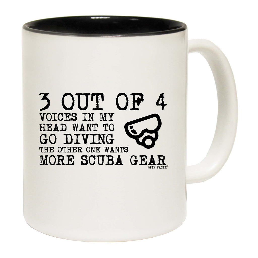 Ow 3 Out Of 4 Voices In My Head - Funny Coffee Mug
