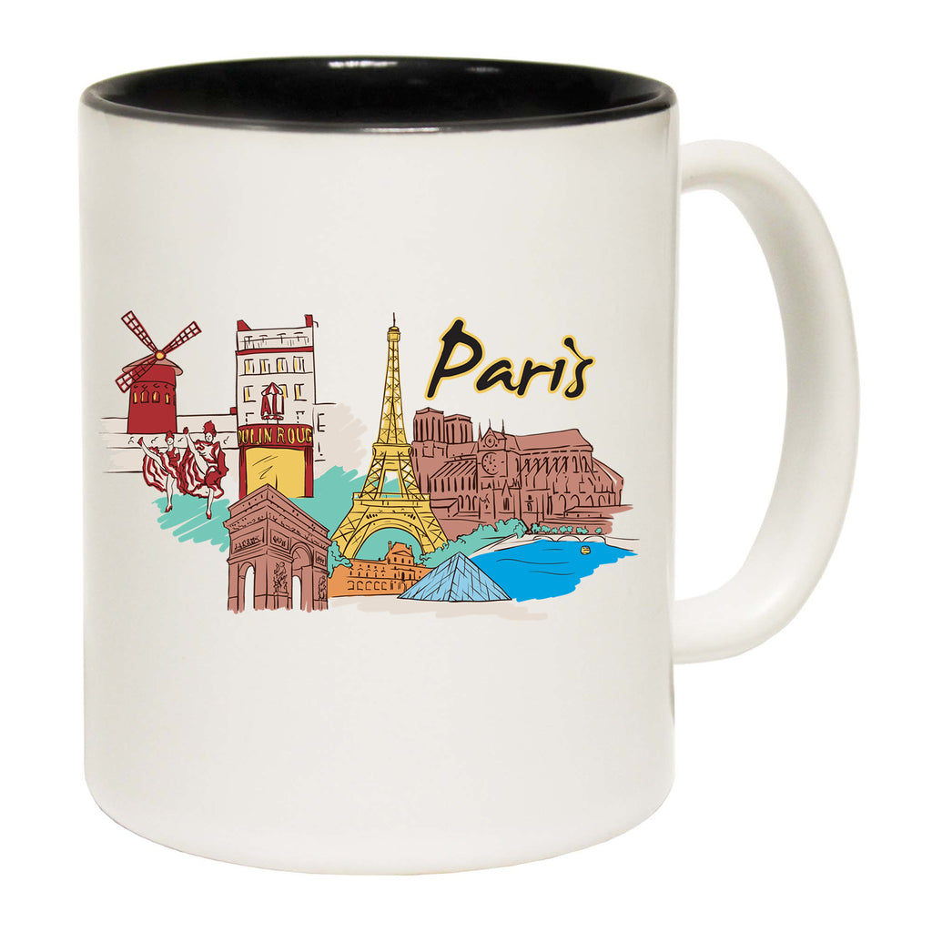 Paris France Country Flag Destination - Funny Coffee Mug