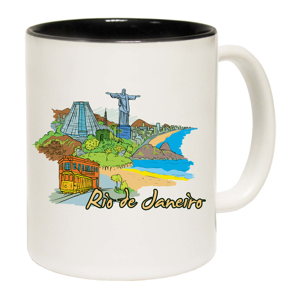 Rio De Janeiro Brazil Country Flag Destination - Funny Coffee Mug