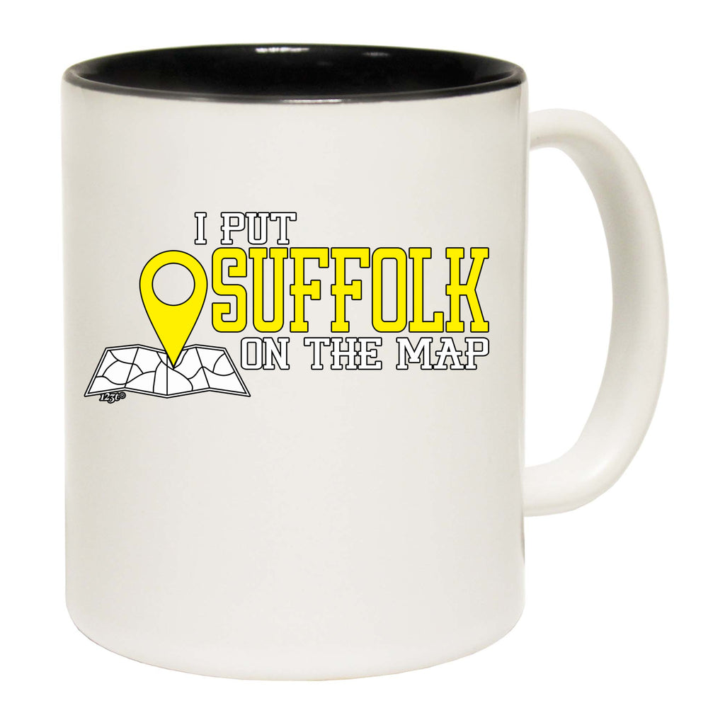 Put On The Map Suffolk - Funny Coffee Mug