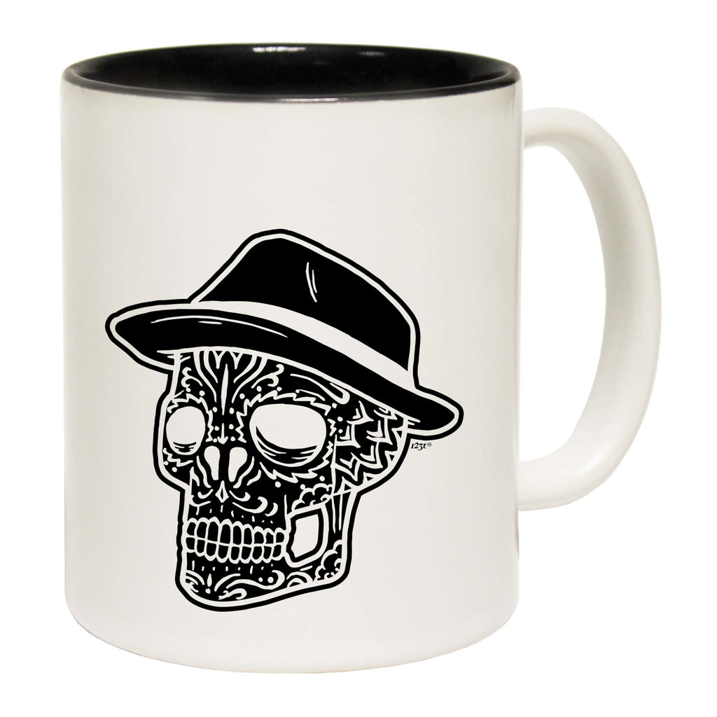 Fedora Candy Skull - Funny Coffee Mug Cup