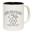 Guess These Words - Funny Coffee Mug Cup