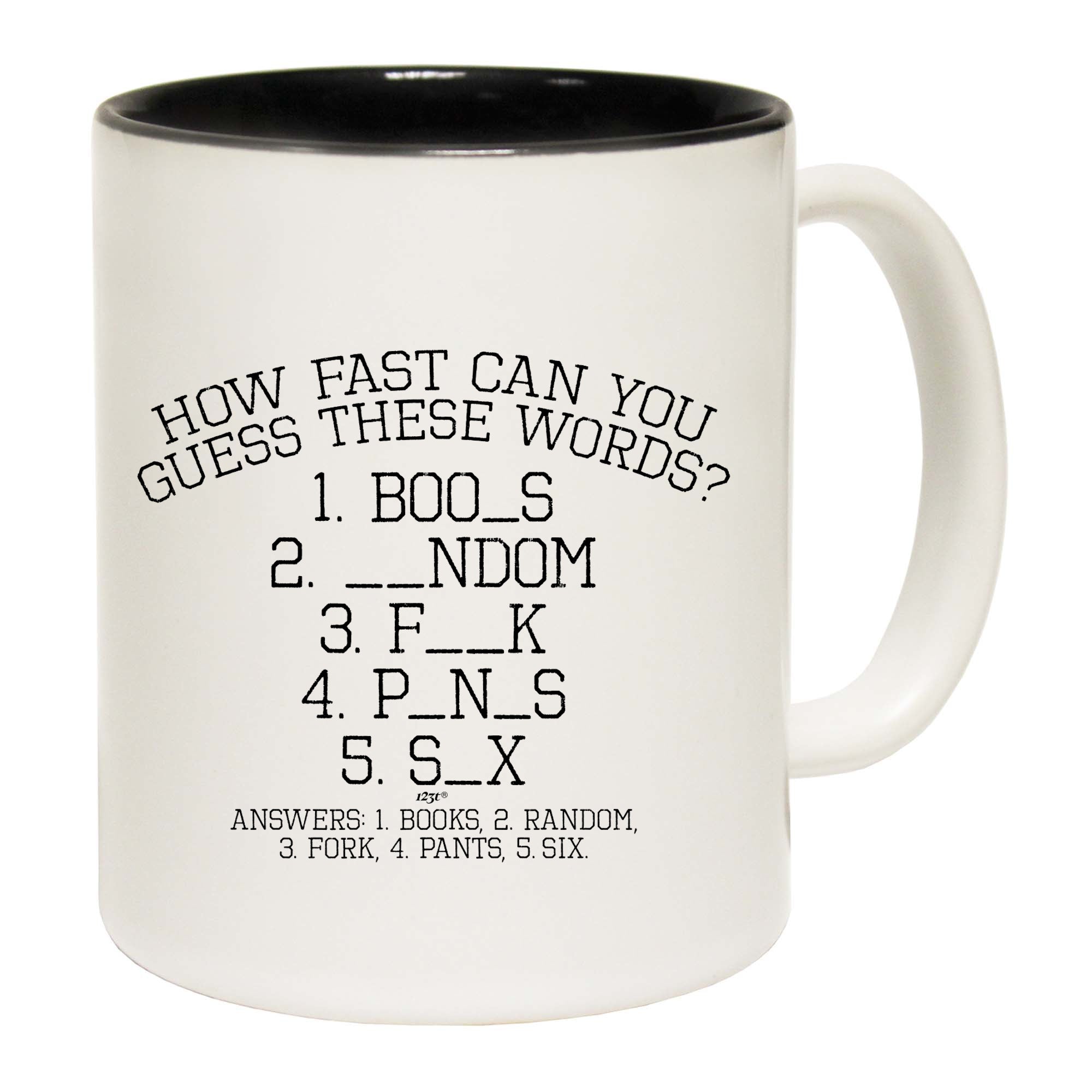 Guess These Words - Funny Coffee Mug Cup