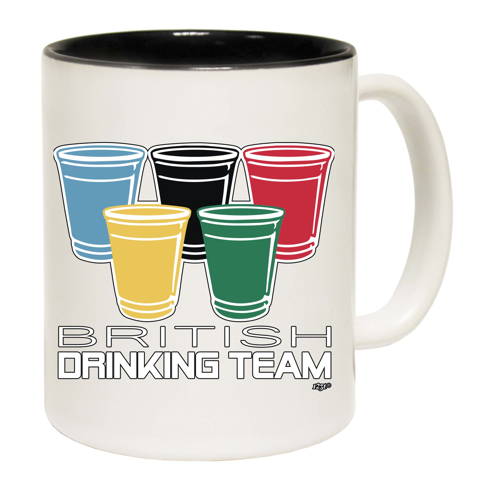 British Drinking Team Glasses - Funny Coffee Mug Cup